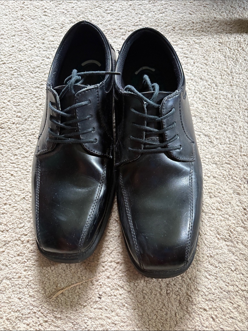 Nunn Bush Men's Black Lace-Up Derby Dress Shoes